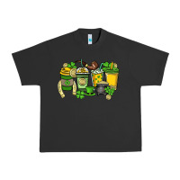Pigment Black St. Patrick's Day coffee cups Urban Heavy Tee - HowdyJamesFarm