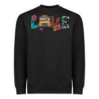 Black love school bus Heavyweight Sweatshirt - Artiststas
