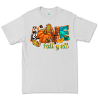Dove Grey Love Fall y'all Premium Tee - NancyCooperArtShop