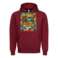 Burgundy fall is my favorite Zipper Hoodie - BarkalooDesign