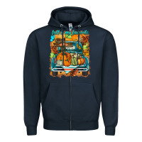 Navy fall is my favorite Zipper Hoodie - BarkalooDesign