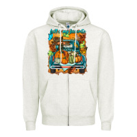 Oatmeal Heather fall is my favorite Zipper Hoodie - BarkalooDesign