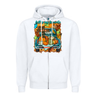 White fall is my favorite Zipper Hoodie - BarkalooDesign