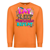 Carrot eat sleep manicure repeat Premium Sweatshirt - AdoDesignShop