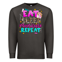 Smoke eat sleep manicure repeat Premium Sweatshirt - AdoDesignShop