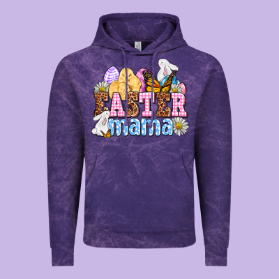 Easter Mama Vintage Hoodie Designed By Oliviacreatesart