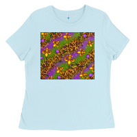 Baby Blue Mardi Gras tumbler Ladies Tee - HowdyJamesFarm