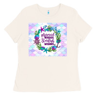 Bone mermaid kisses starfish wishes Ladies Tee - TumblerDesignByShophia