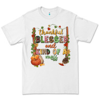White Thankful blessed and kind of a mess Premium Tee - NancyCooperArtShop
