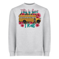Heather Grey this is how i roll school bus Heavyweight Sweatshirt - Artiststas