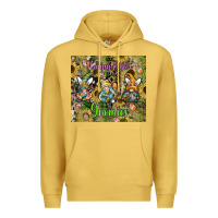 Antique Gold easter gnome celebration Premium Hoodie - CowhideDigitalArt