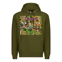 Army Green easter gnome celebration Premium Hoodie - CowhideDigitalArt