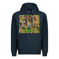 Navy easter gnome celebration Premium Hoodie - CowhideDigitalArt