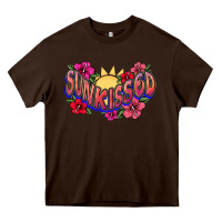 Chocolate Brown sunkissed Heavy Core Tee - NancyCooperArtShop