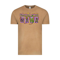 Vintage Camel Mardi gras mama with beads mother's day Vintage Tee - HowdyJamesFarm