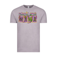 Vintage Zinc Mardi gras mama with beads mother's day Vintage Tee - HowdyJamesFarm