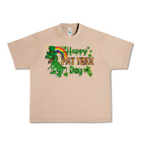 Burro St. Patrick's Happy Pat T-Rex Day with rainbow Urban Heavy Tee - HowdyJamesFarm