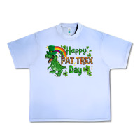 Grape Ice St. Patrick's Happy Pat T-Rex Day with rainbow Urban Heavy Tee - HowdyJamesFarm