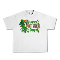 Lunar Rock St. Patrick's Happy Pat T-Rex Day with rainbow Urban Heavy Tee - HowdyJamesFarm