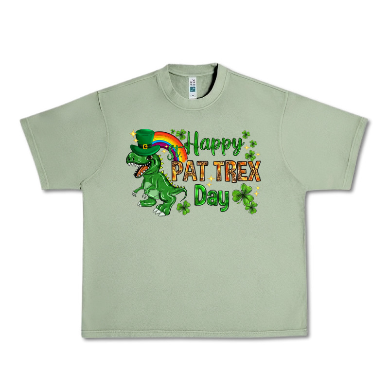 St. Patrick's Happy Pat T-rex Day With Rainbow Urban Heavy Tee by HowdyJamesFarm | Teevron