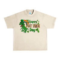 Sandshell St. Patrick's Happy Pat T-Rex Day with rainbow Urban Heavy Tee - HowdyJamesFarm