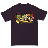 Plum santas favorite bus driver Premium Tee - texasbilliewilder