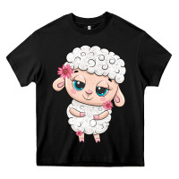 Black cute sheep Heavy Core Tee - texasbilliewilder