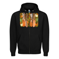 Black fall brushstrokes Zipper Hoodie - BarkalooDesign