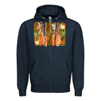 Navy fall brushstrokes Zipper Hoodie - BarkalooDesign