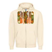 Sandshell fall brushstrokes Zipper Hoodie - BarkalooDesign