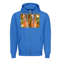 True Royal fall brushstrokes Zipper Hoodie - BarkalooDesign
