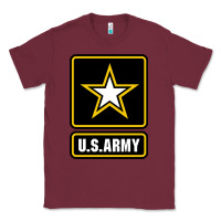 Burgundy Army strong Classic Classic Tee - maiPhamDesign