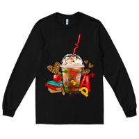 Black teacher frappe coffee Long Sleeve Tee - FaDigitalArtStudio
