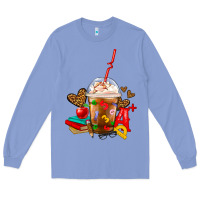 Colony Blue teacher frappe coffee Long Sleeve Tee - FaDigitalArtStudio