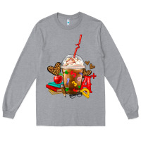 Heather Grey teacher frappe coffee Long Sleeve Tee - FaDigitalArtStudio