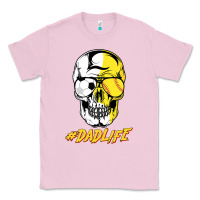 Bubblegum Pink Dad life Sugar Skull for Soccer Softball Halloween Costume Classic Tee - maiPhamDesign