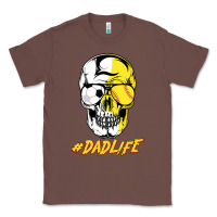 Chestnut Dad life Sugar Skull for Soccer Softball Halloween Costume Classic Tee - maiPhamDesign