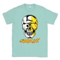 Seafoam Dad life Sugar Skull for Soccer Softball Halloween Costume Classic Tee - maiPhamDesign