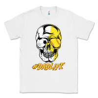 White Dad life Sugar Skull for Soccer Softball Halloween Costume Classic Tee - maiPhamDesign
