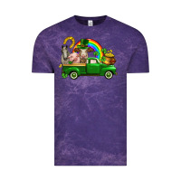 Cloud Purple St. Patrick's Day farm animals Vintage Tee - CowGirlArtShop