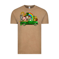 Vintage Coffee St. Patrick's Day farm animals Vintage Tee - CowGirlArtShop