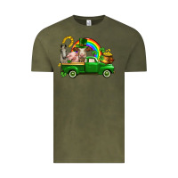 Vintage Olive St. Patrick's Day farm animals Vintage Tee - CowGirlArtShop