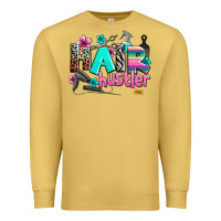 Antique Gold hair hustler Premium Sweatshirt - AdoDesignShop