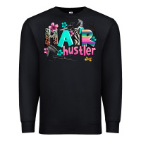 Black hair hustler Premium Sweatshirt - AdoDesignShop
