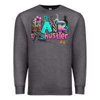 Charcoal Heather hair hustler Premium Sweatshirt - AdoDesignShop