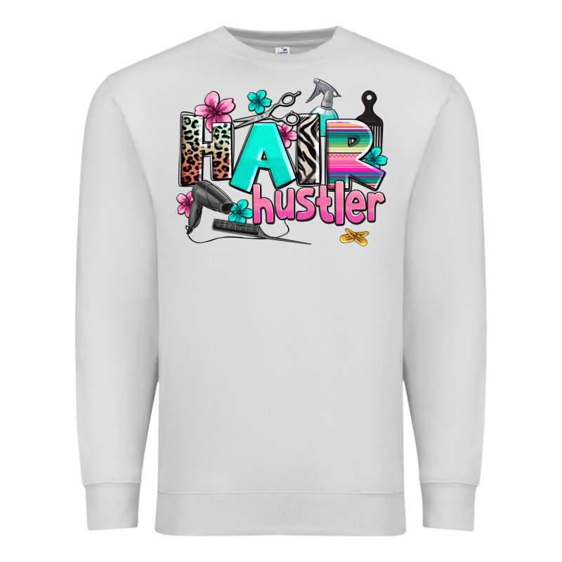 Hair Hustler Premium Sweatshirt by AdoDesignShop | Teevron