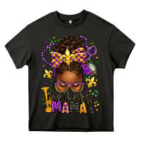 Asphalt mardi gras mama afro messy bun Heavy Core Tee - texasbilliewilder
