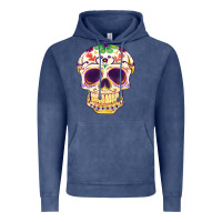 Vintage Denim Cinco de mayo skull Vintage Hoodie - FaDigitalArtStudio