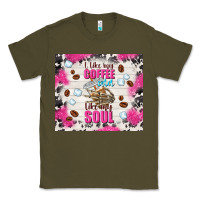 Army Green i like my coffee cold like my soul Classic Tee - TumblerDesignByShophia