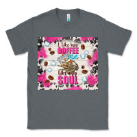 Charcoal Heather i like my coffee cold like my soul Classic Tee - TumblerDesignByShophia
